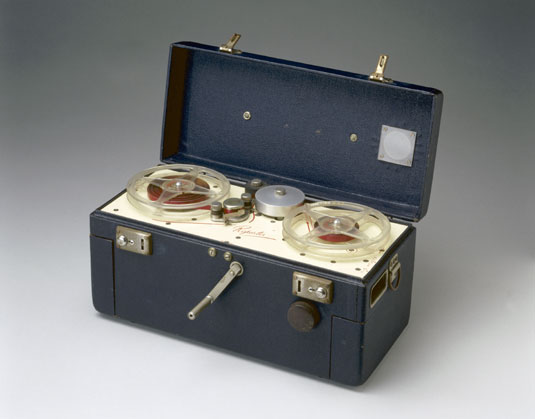 1950's Clockwork Reporters Reel To Reel Tape Recorder